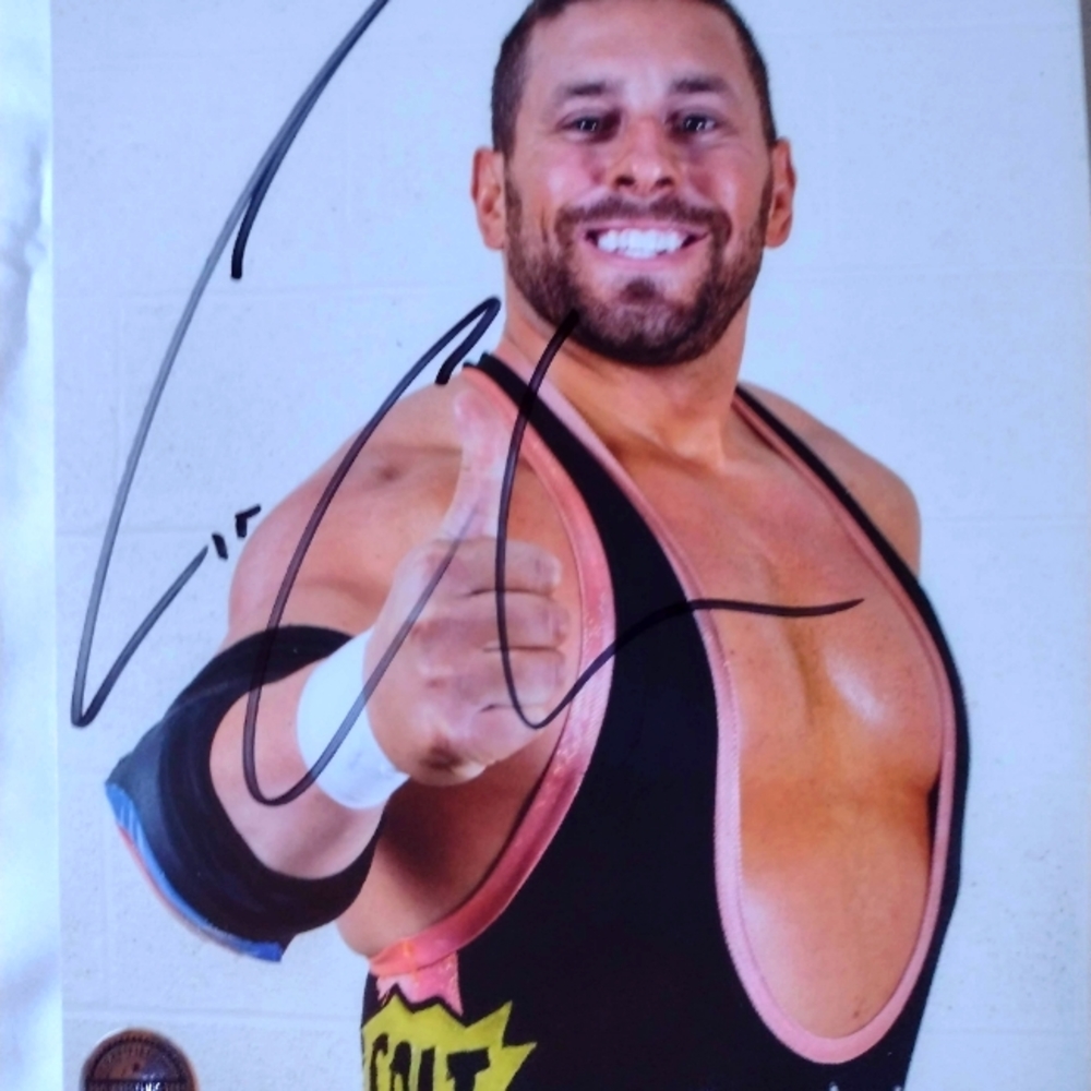 Colt Cabana Autograph 8x10 Signed - Pro Wrestling Tees Certified Authentic